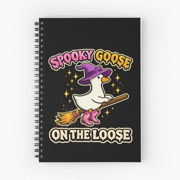 Item preview, Spooky Goose on the Loose – Witch Goose Halloween designed and sold by happiecatstore.