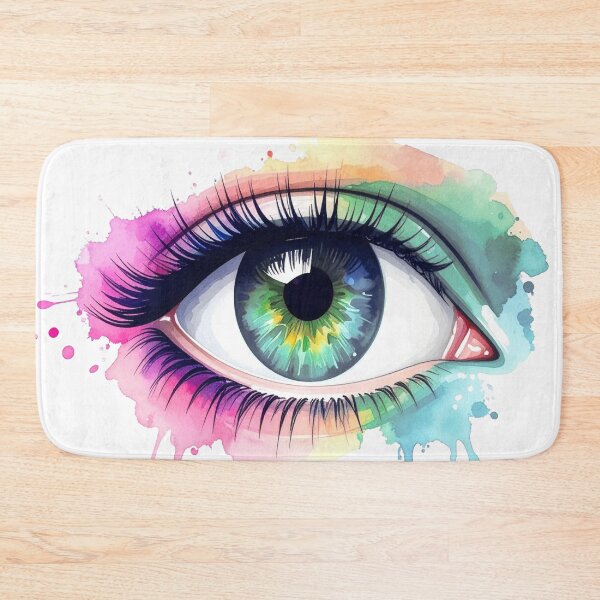 Item preview, Female eye, green, in translucent watercolors designed and sold by LiskoDesign.