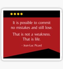 Captain Picard - Star Trek TNG Quote Sticker