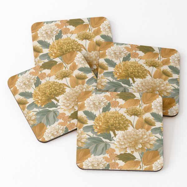 Item preview, Vibrant Chrysanthemum Print  - Birth Flower Pattern  - Retirement Gifts for Husband designed and sold by RoyalStarsPatts.