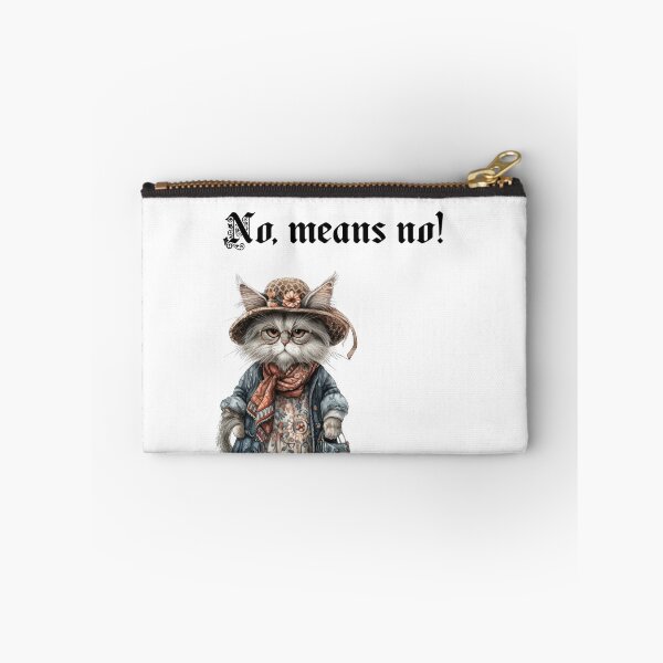 Item preview, No Means No – Sassy Grandma Cat with Attitude Funny Cat Design designed and sold by EVESTUDIOART.