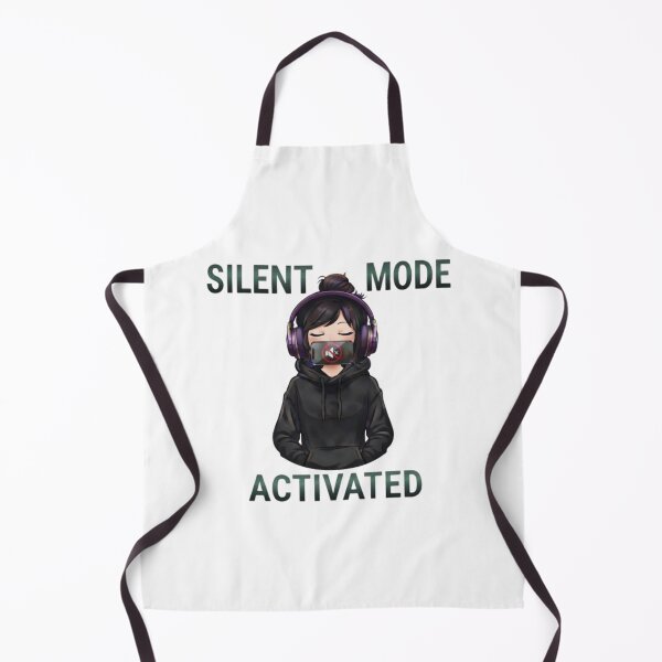 Artikelvorschau, Lautlosmodus aktiviert Lustiges Anime-Gamer-Mädchen entworfen und verkauft von Northern Glow Art.