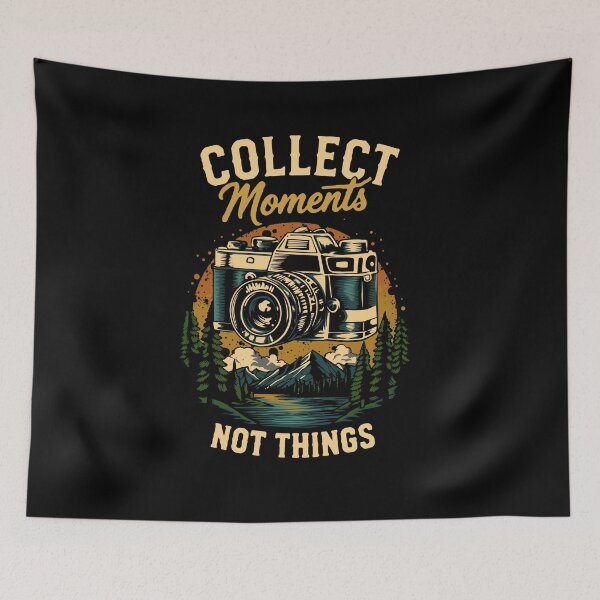 Item preview, Collect Moments Not Things T-Shirt designed and sold by phsycartwork.