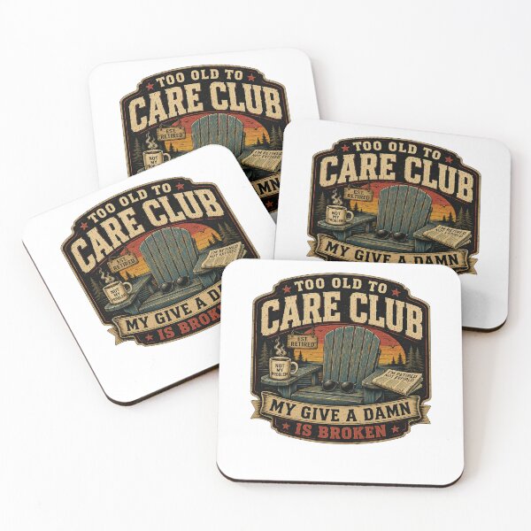 Item preview, Too Old To Care Club My Give A Damn Is Broken Funny Retirement Vintage Shirt designed and sold by Masloshop.
