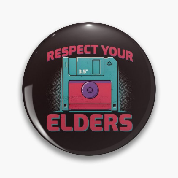 Item preview, Respect Your Elders Funny Retro Floppy Disk Tech Humor designed and sold by Malaryk.