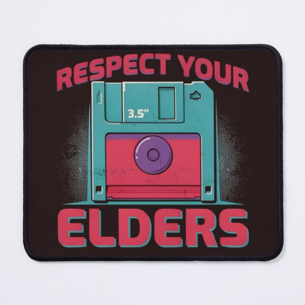 Item preview, Respect Your Elders Funny Retro Floppy Disk Tech Humor designed and sold by Malaryk.