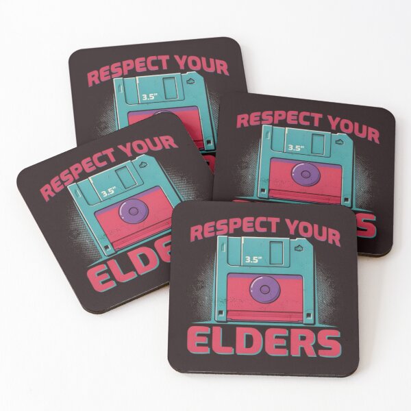 Item preview, Respect Your Elders Funny Retro Floppy Disk Tech Humor designed and sold by Malaryk.