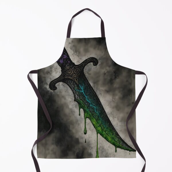 Item preview, Serpent's Kiss Dagger — Poison Venom Dark Fantasy Ink Art Print designed and sold by MouradStudio.