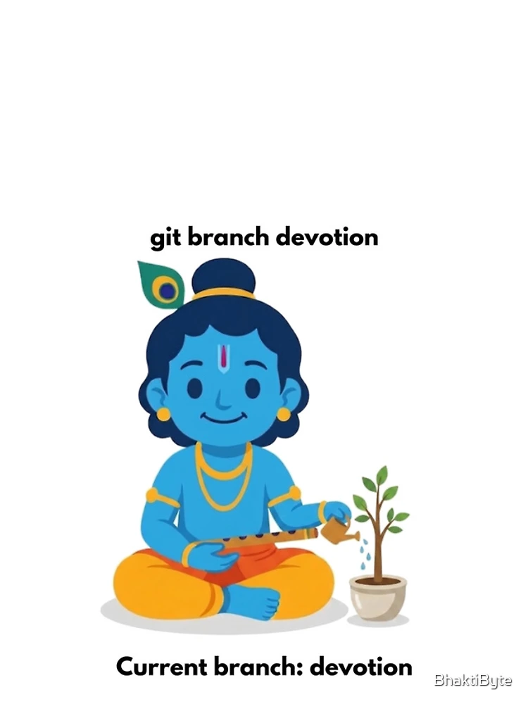 Thumbnail 4 of 4, iPhone Case, git branch devotion | Git Developer Sticker | Tech Humor designed and sold by BhaktiByte.