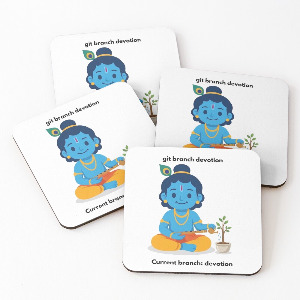 Item preview, Coasters (Set of 4) designed and sold by BhaktiByte.