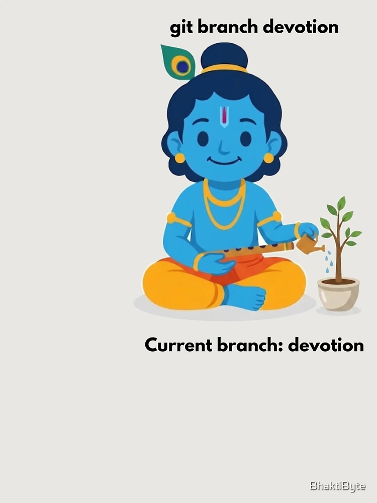 Thumbnail 6 of 6, Premium Oversized Sweatshirt, git branch devotion | Git Developer Sticker | Tech Humor designed and sold by BhaktiByte.
