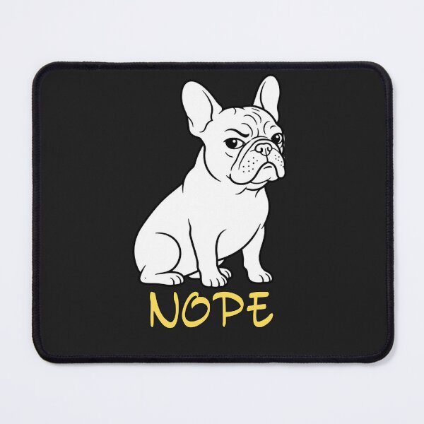 Item preview, Minimalist French Bulldog Nope Shirt | Funny Frenchie Dog Lover Graphic Tee designed and sold by AdicretorDesign.