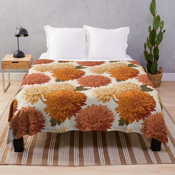 Item preview, Graceful Chrysanthemum Floral - Birthday Flower Pattern - Sympathy Gifts designed and sold by RoyalStarsPatts.