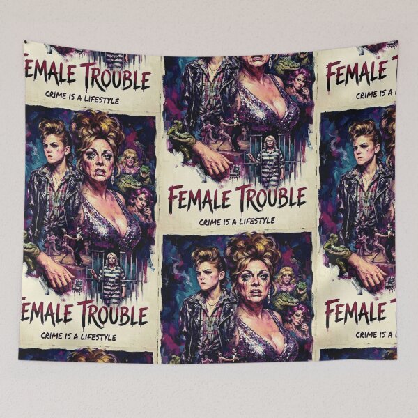 Item preview, Female Trouble Retro Cult Classic Movie Tribute Art Poster designed and sold by Art's Diner.
