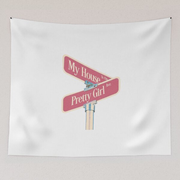 Item preview, Sabrina Pretty Girls Fan Art – My House Is On Pretty Girl Ave Street Sign Print designed and sold by gringoods.