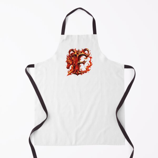 Item preview, Aries Emberstallion Flameglyph Letter F designed and sold by BlissBlvdShop.