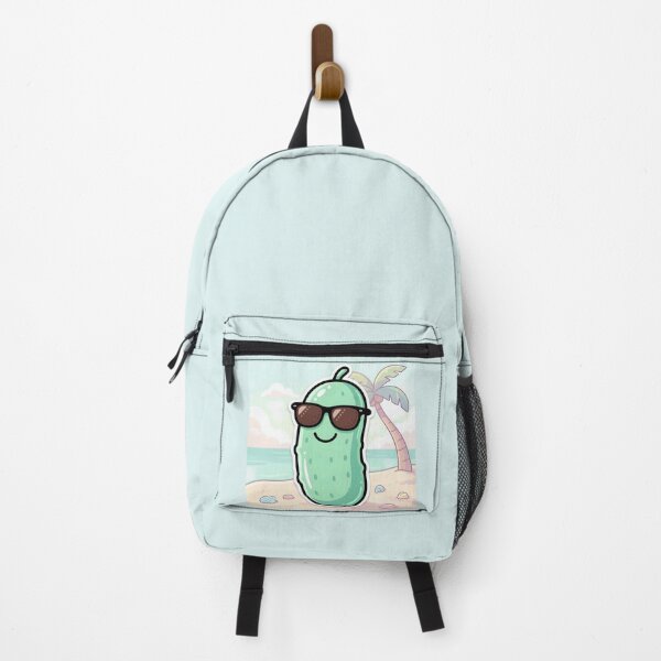 Item preview, Cute Sticker Style Pickle on Beach - Funny Dill With It Summer Sunglasses designed and sold by Basma Designs | Funny Shirts, Stickers & Mugs.