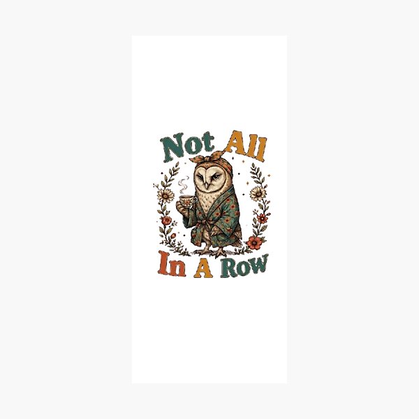 Item preview, Not All Who Wander Are Lost Owl Coffee Lover Vintage Floral Cottagecore PNG | Cozy Owl in Robe Graphic | Funny Bookish Nature Design | Boho Fall Shirt Design designed and sold by Marketflowcreation .