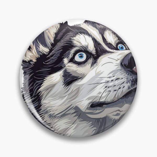 Item preview, Majestic Siberian Husky Vector Portrait designed and sold by Antony004.