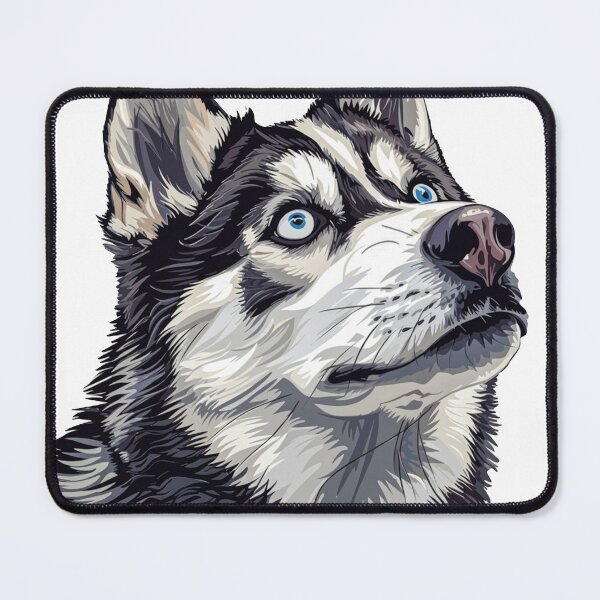 Item preview, Majestic Siberian Husky Vector Portrait designed and sold by Antony004.