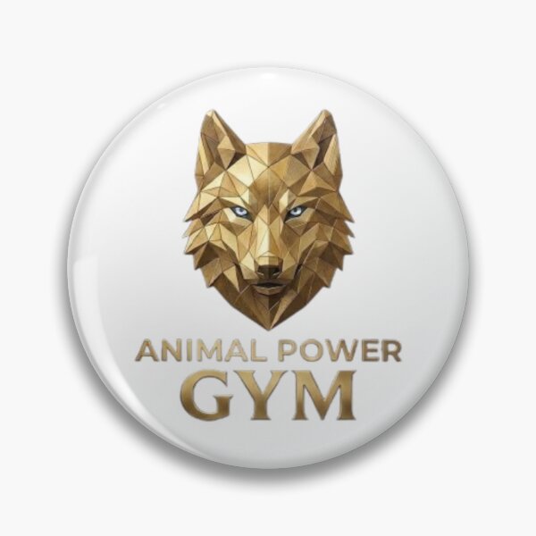 Item preview, Animal Power Gym- Luxury Gold Wolf Fitness Design designed and sold by Northern Glow Art.