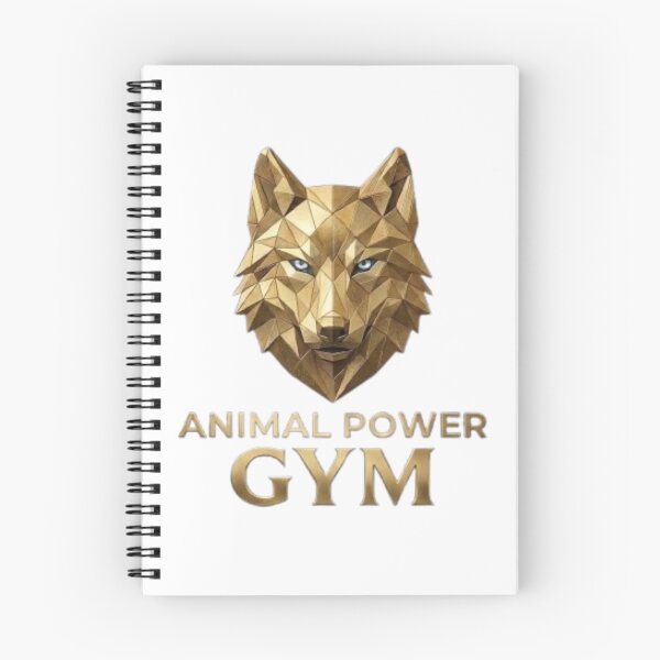 Item preview, Animal Power Gym- Luxury Gold Wolf Fitness Design designed and sold by Northern Glow Art.