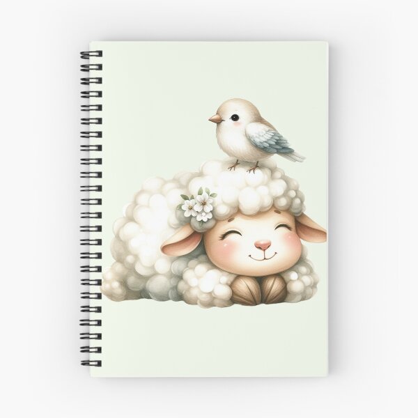 Item preview, Happy Little Lamb and Bird designed and sold by VibeShift Studio.
