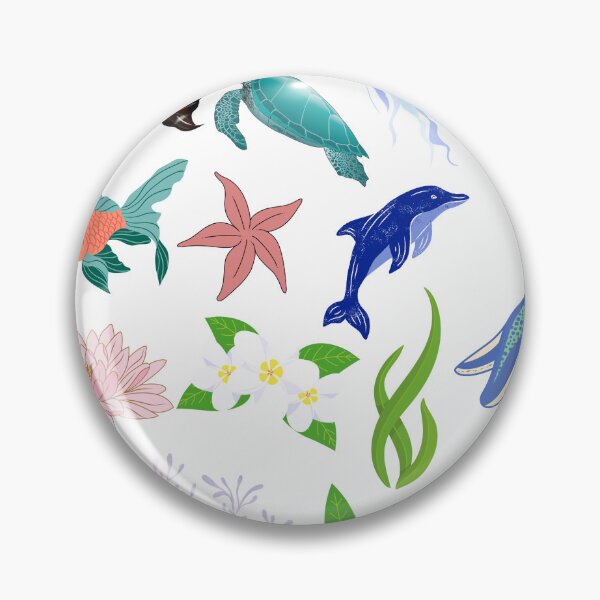 Item preview, Aesthetic Ocean Life Sticker Pack - Cute Sea Animals designed and sold by LabPixelPulse.