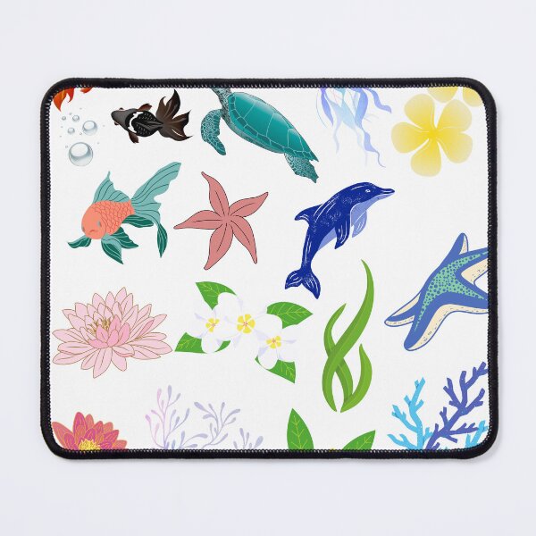 Item preview, Aesthetic Ocean Life Sticker Pack - Cute Sea Animals designed and sold by LabPixelPulse.
