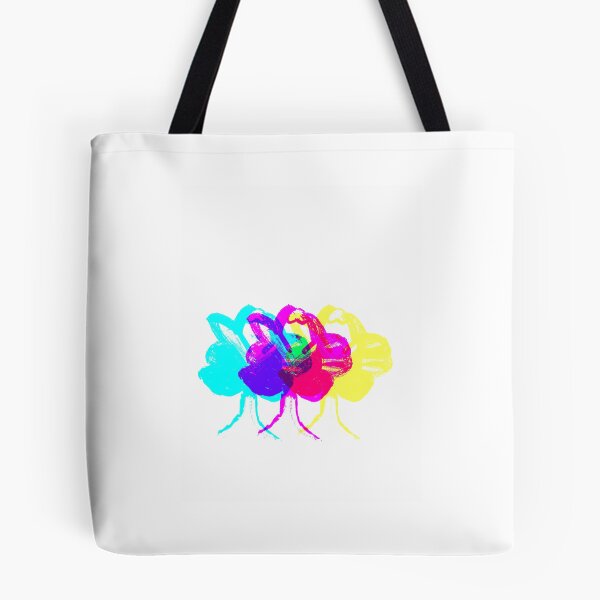 Item preview, CMYK Flamingo Flock – Overlapping Color Abstract Bird Art designed and sold by @HopeInnerBloom.