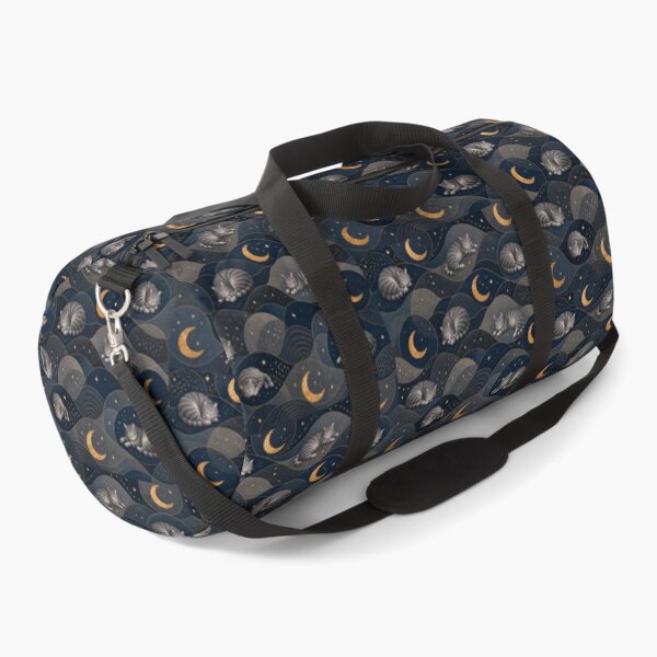 Item preview, Sleeping Gray Tabby Cat Moonlit Waves Pattern designed and sold by Mindworx21.