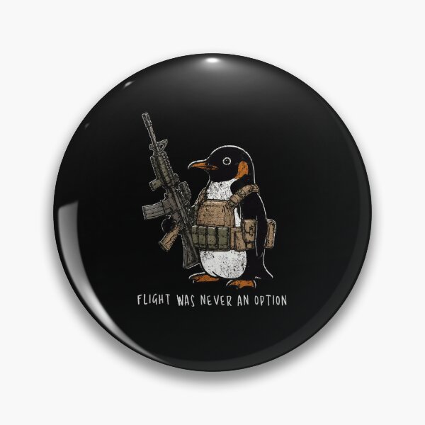Item preview, Flight Was Never An Option Funny Tactical Penguin Military Vest Weapon Meme Shirt designed and sold by YubitaLeLe.