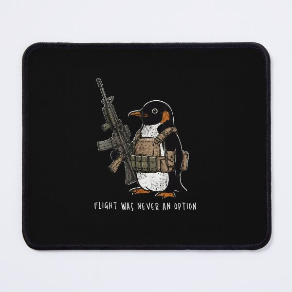 Item preview, Flight Was Never An Option Funny Tactical Penguin Military Vest Weapon Meme Shirt designed and sold by YubitaLeLe.