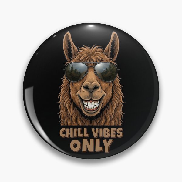 Item preview, Chill Vibes Only Funny Lama Sunglasses Retro Graphic designed and sold by DigitalArtx-com.