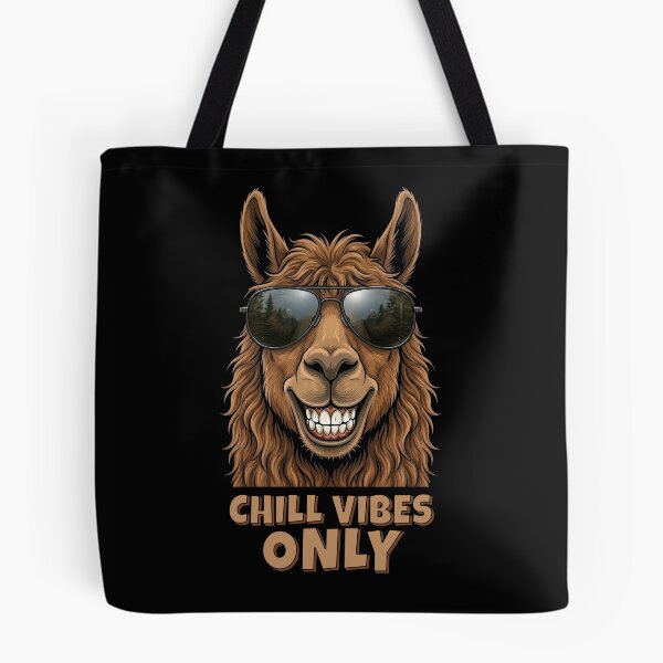 Item preview, Chill Vibes Only Funny Lama Sunglasses Retro Graphic designed and sold by DigitalArtx-com.