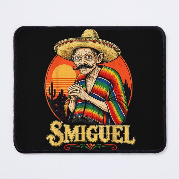 Item preview, Smiguel Mexican Gollum Desert Sunset Parody Sombrero Poncho Western Landscape Shirt designed and sold by YubitaLeLe.