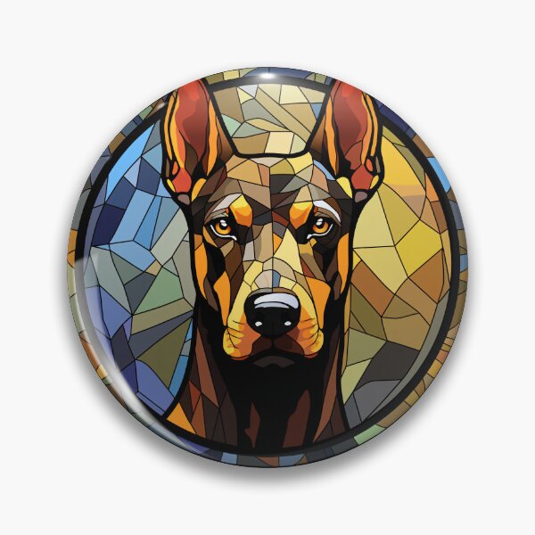 Item preview, Dobermann Dog Stained Glass Leadlight Artistic Design Mom Dad designed and sold by rafaeltto.