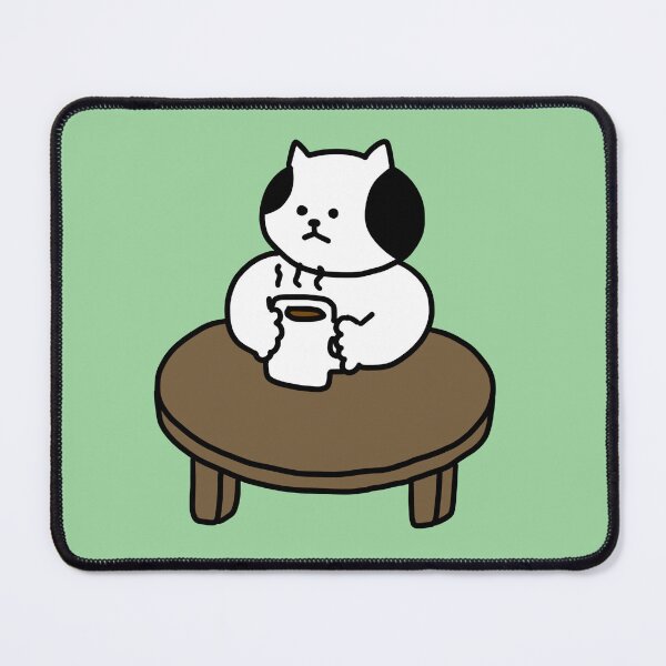 Artikelvorschau, Eine Katze mit einer Tasse Kaffee entworfen und verkauft von superbaechoo.
