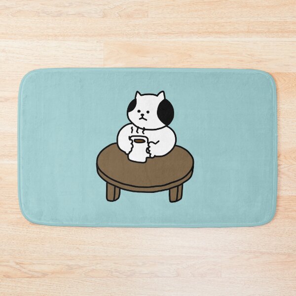 Item preview, a Cat with a cup of coffee designed and sold by superbaechoo.