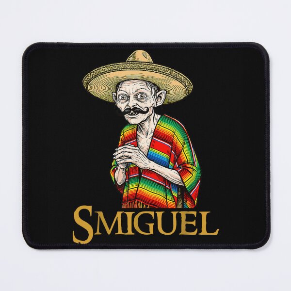Item preview, Smiguel Funny Mexican Gollum Parody Sombrero Poncho Mustache Fantasy Meme T Shirt designed and sold by YubitaLeLe.