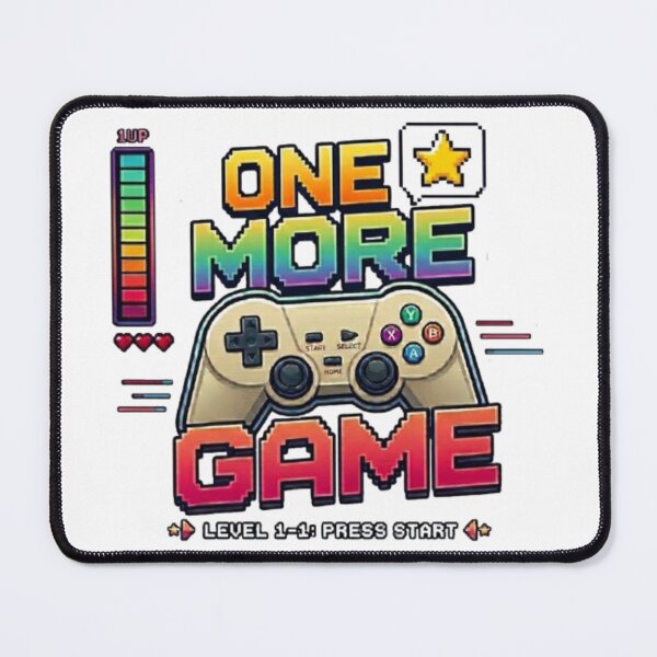 Item preview, One More Game- Retro Gaming Pixel Art designed and sold by Northern Glow Art.