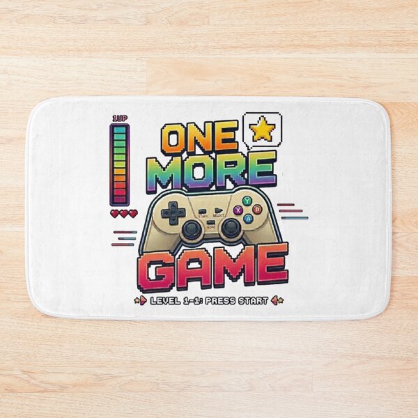 Item preview, One More Game- Retro Gaming Pixel Art designed and sold by Northern Glow Art.