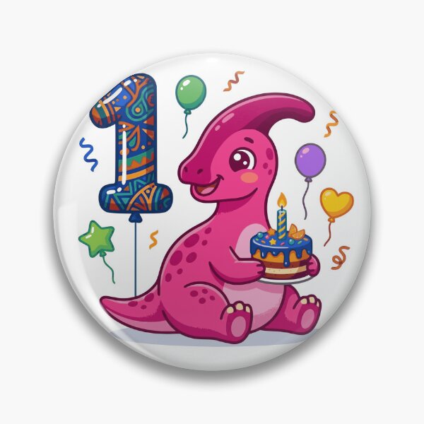 Item preview, One Saurus Pink Parasaur 1st birthday gift toddler dino lover designed and sold by Tronstell.