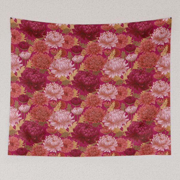 Item preview, Elegant Chrysanthemum - Flower Garden Pattern - Valentine Gifts For Him designed and sold by RoyalStarsPatts.