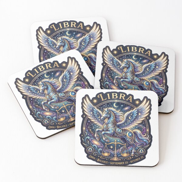 Item preview, Libra Pegasus Galaxy Balance Scales Celestial Zodiac Art designed and sold by Zodiac Celestial Art.