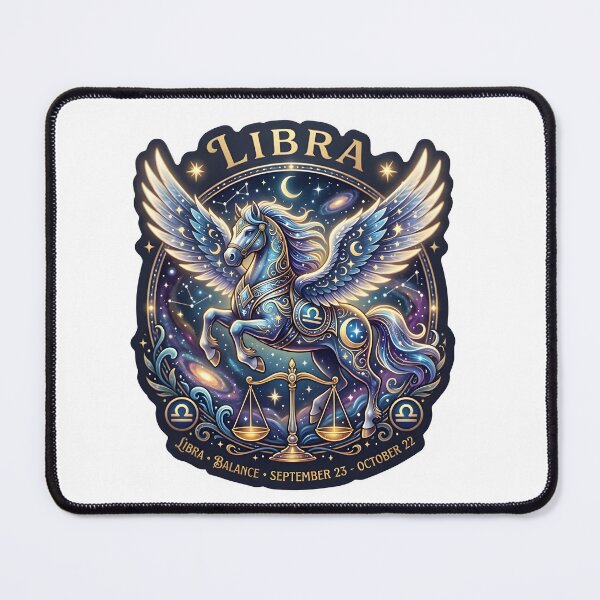 Item preview, Libra Pegasus Galaxy Balance Scales Celestial Zodiac Art designed and sold by Zodiac Celestial Art.
