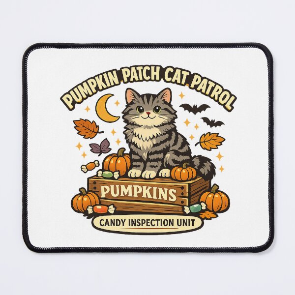 Item preview, Pumpkin Patch Cat Patrol Halloween Cat designed and sold by Concrete Coffee Studio.