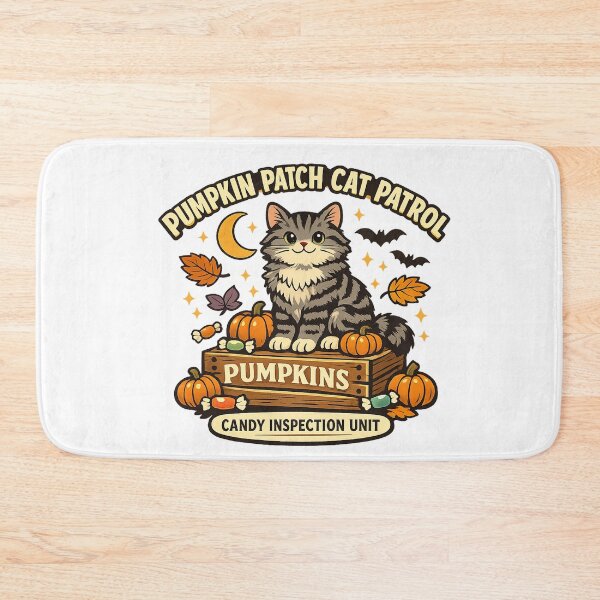 Item preview, Pumpkin Patch Cat Patrol Halloween Cat designed and sold by Concrete Coffee Studio.