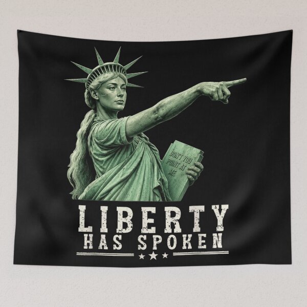 Item preview, Don't You Point At Me Liberty Has Spoken Sarcastic Lady Liberty Shirt designed and sold by LittleNhutton.