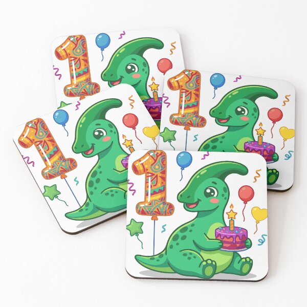 Item preview, One Saurus Green Parasaur 1st birthday gift toddler dino lover designed and sold by Tronstell.